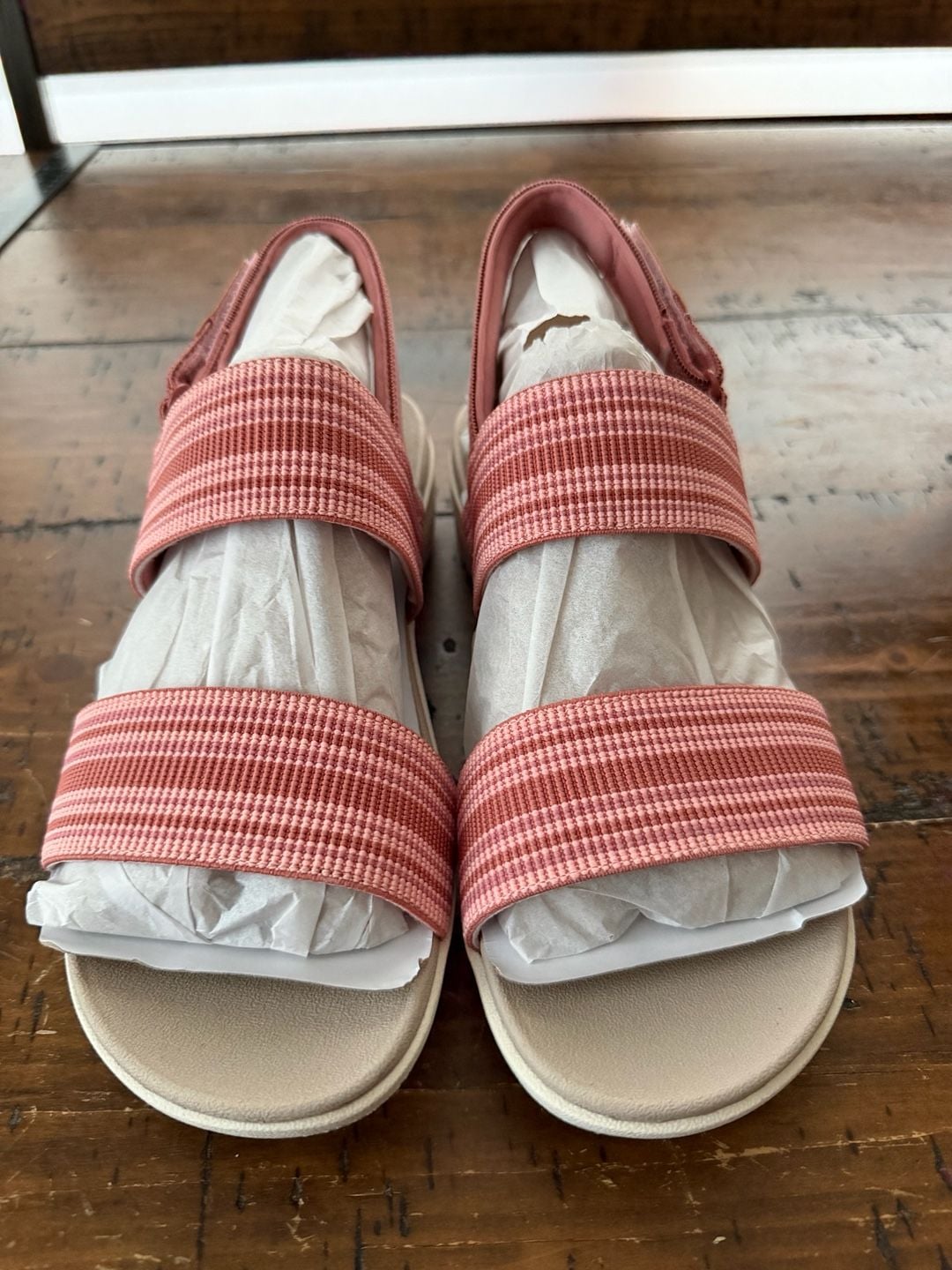 Easy Spirit SETRISTENS Women's Sandals Pink Striped Size 7.5W 2