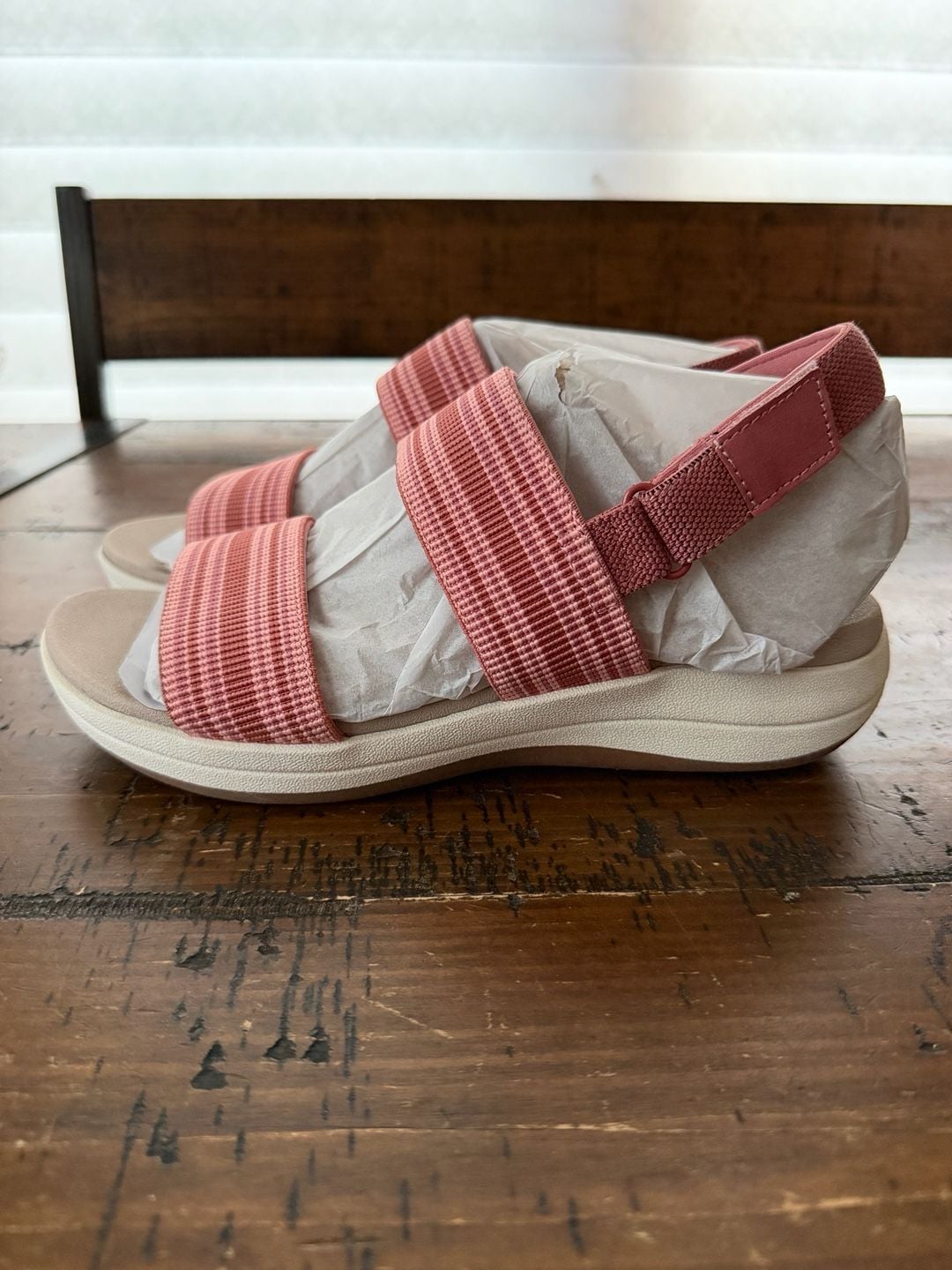 Easy Spirit SETRISTENS Women's Sandals Pink Striped Size 7.5W 4
