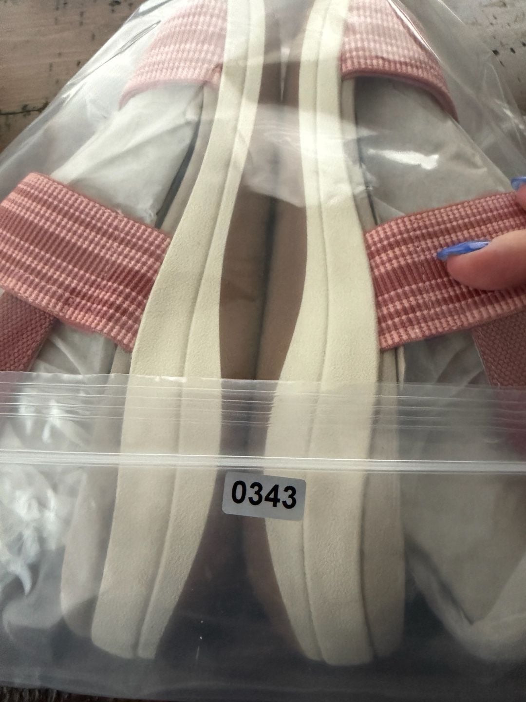 Easy Spirit SETRISTENS Women's Sandals Pink Striped Size 7.5W 10