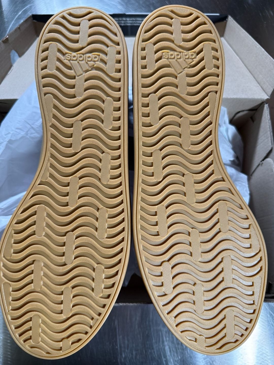 Adidas Court Tourino Sneakers Black White Gum Sole Size 11.5 US 5