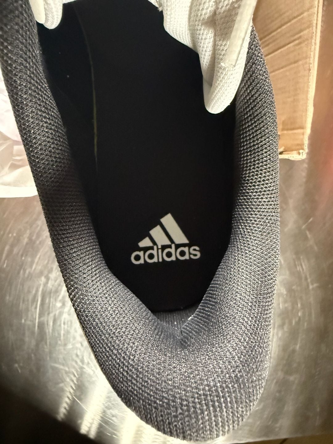 Adidas Court Tourino Sneakers Black White Gum Sole Size 11.5 US 6