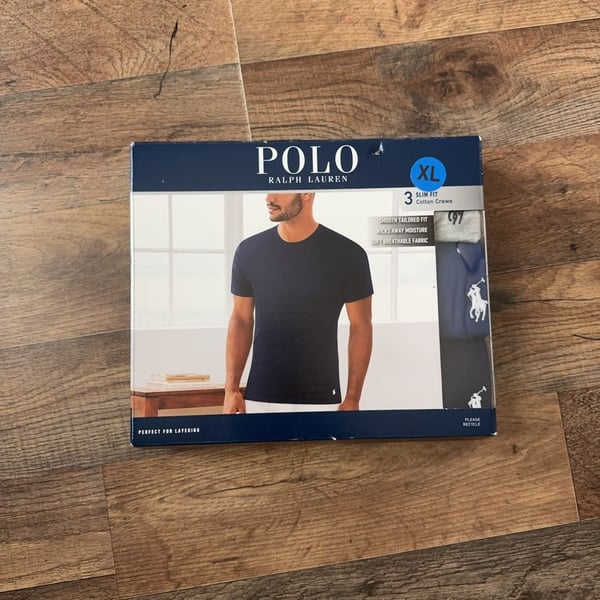 Polo Ralph Lauren 3-Pack Slim Fit Cotton Crew Neck T-Shirts XL