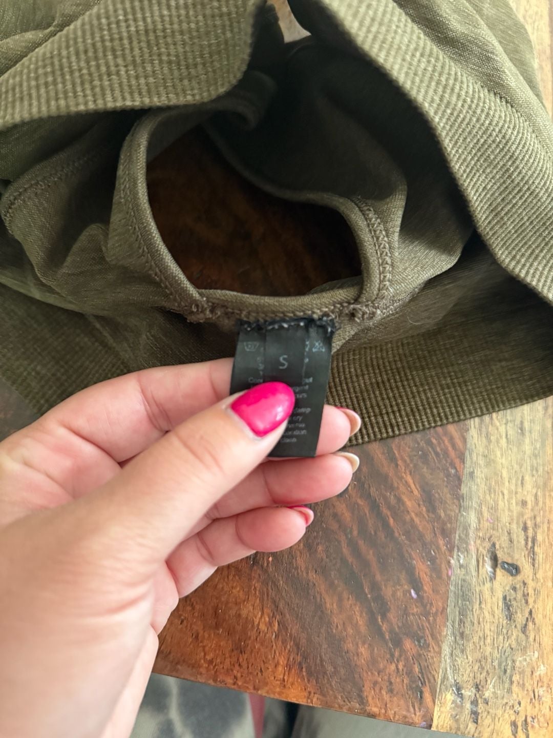 Alphalete Seamless Sports Bra Olive Green Size S 4
