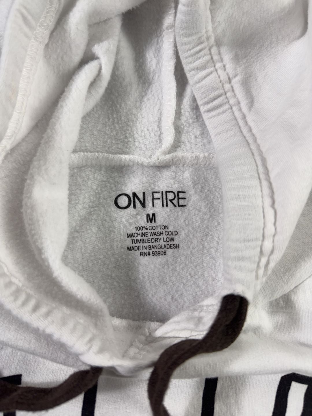 On Fire Cali Love Los Angeles Graphic Hoodie Size M 4