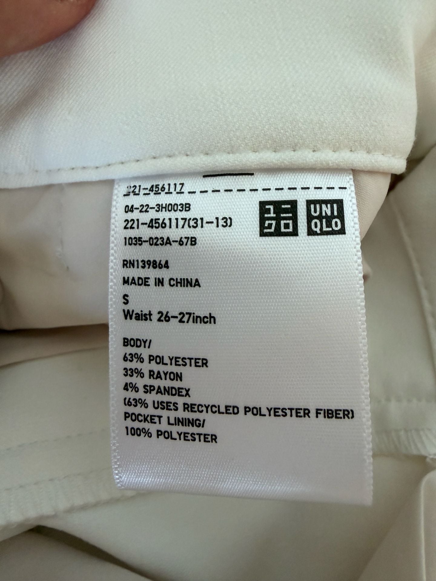 UNIQLO White Slim Wild Leg Pants Women’s Size S
Office Trousers 4