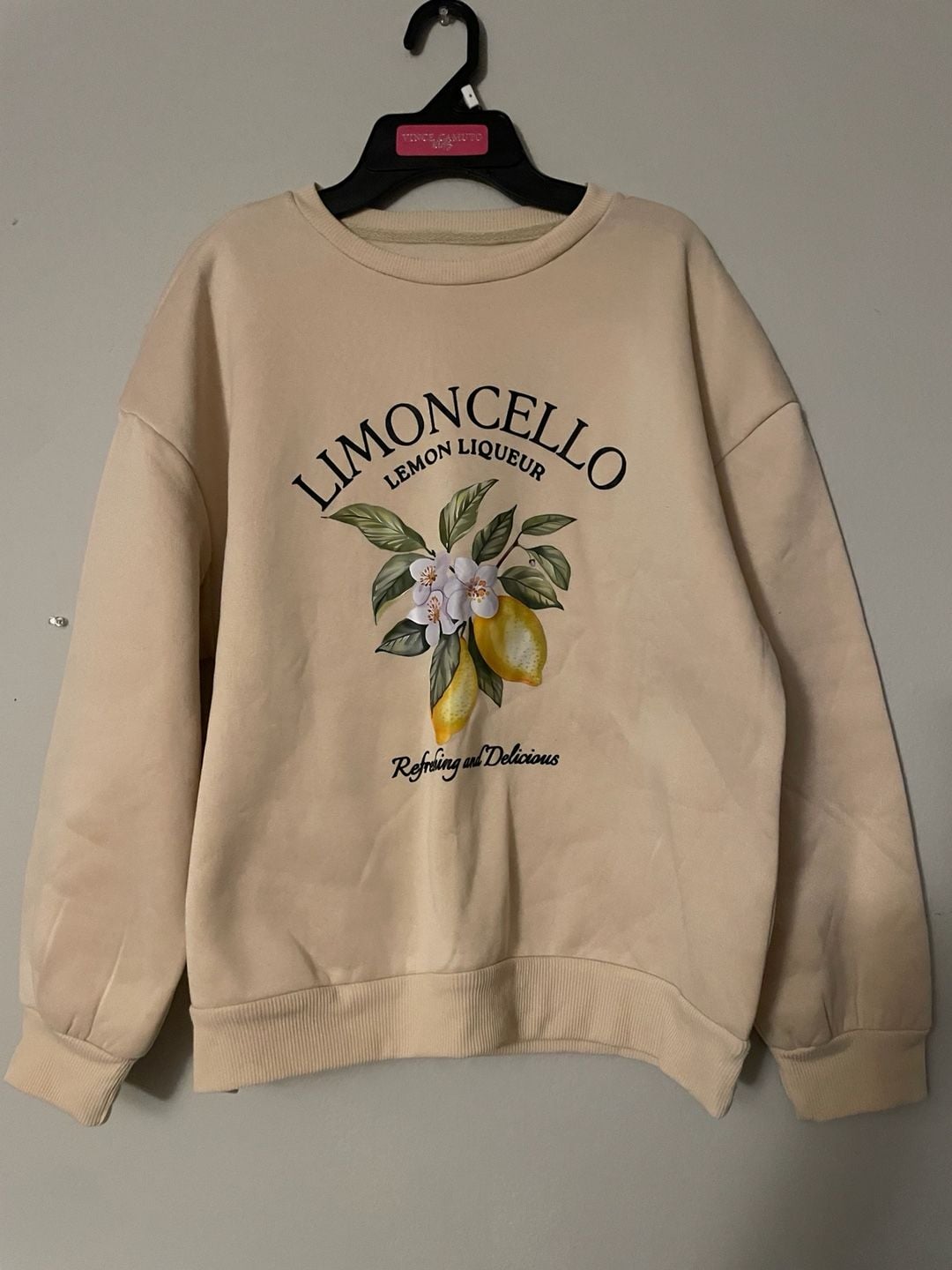 Limoncello Lemon Liqueur Graphic Sweatshirt Cream 2