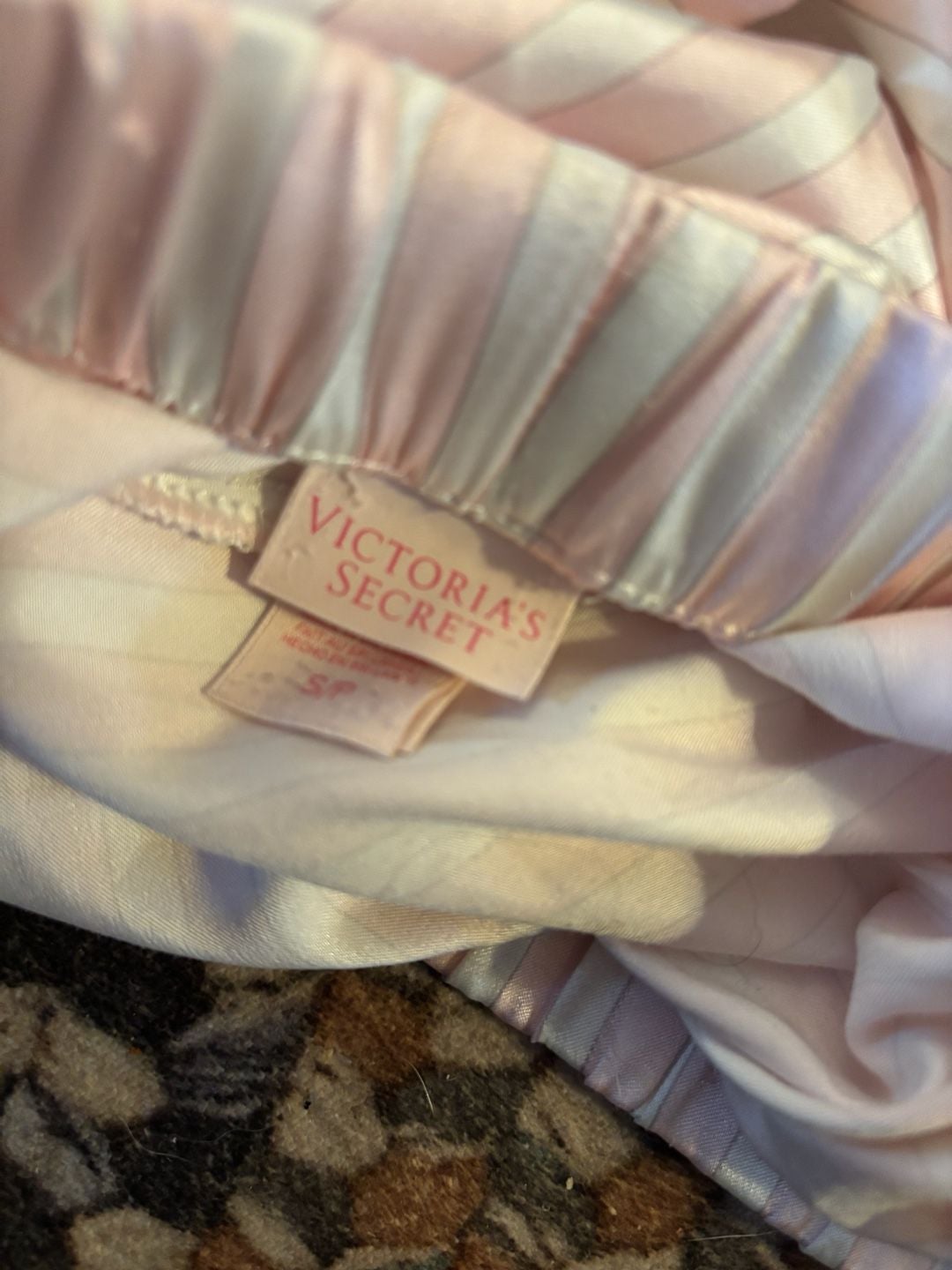 Victoria's Secret Satin Striped Pajama Pants Size S 2