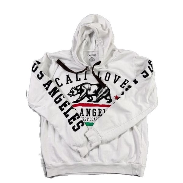 On Fire Cali Love Los Angeles Graphic Hoodie Size M