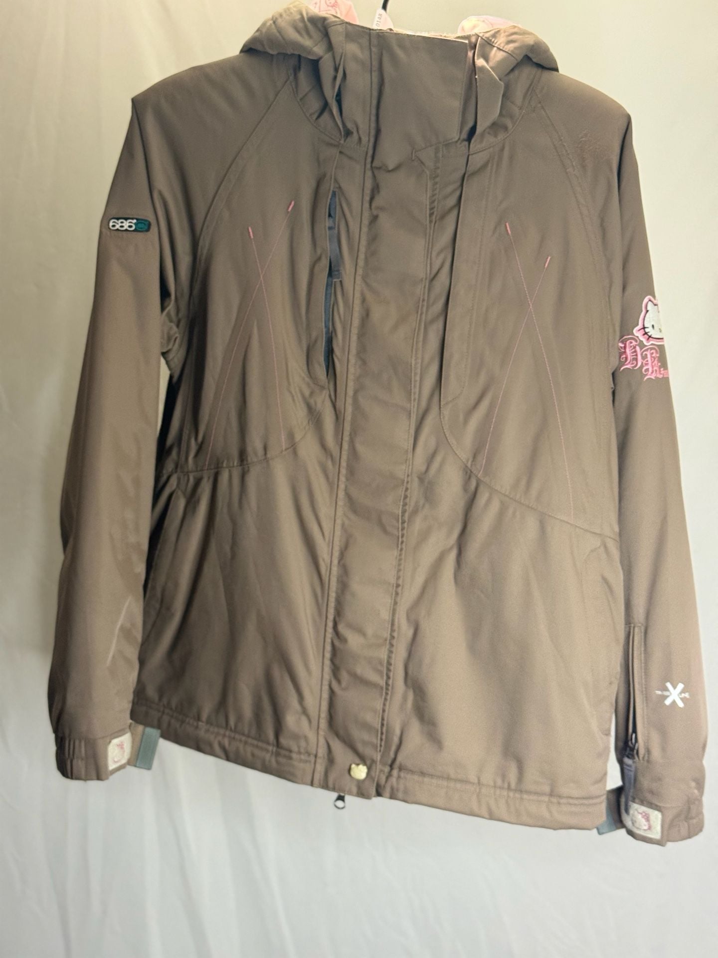 686 x Hello Kitty Times Line Women's Snowboard Jacket Size M 4