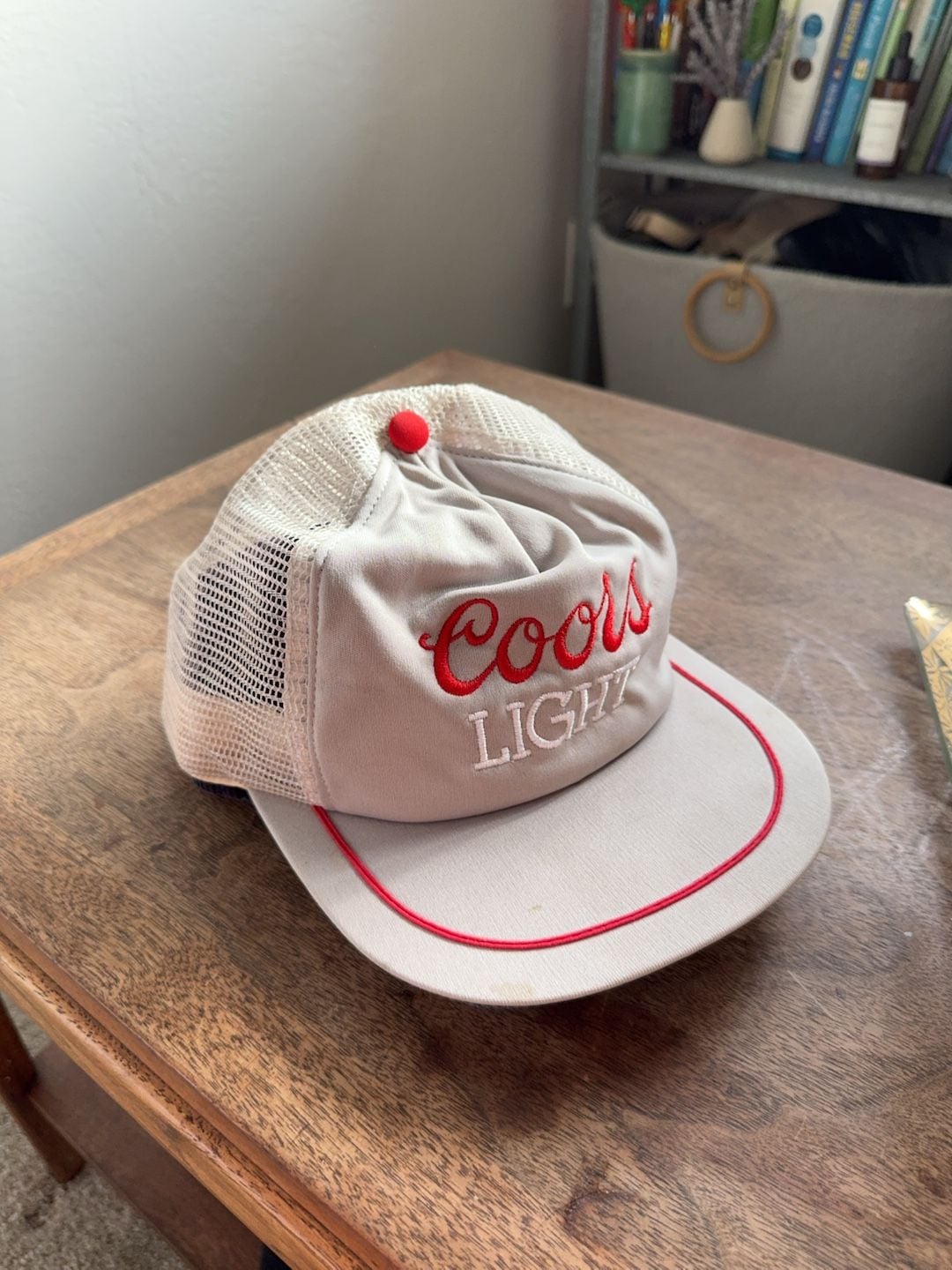 Vintage Coors Light Trucker Hat Snapback California Headwear Adult 5