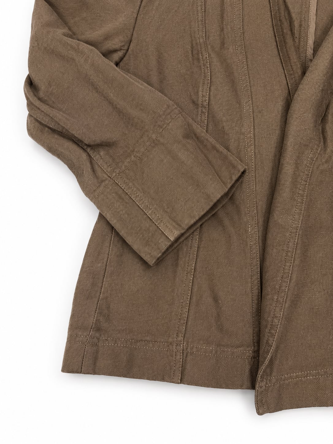 Coldwater Creek Brown Open Front Blazer Jacket Size 8 3