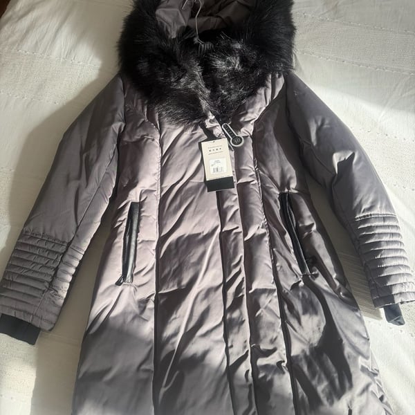Noize Division Jessica Puffer Coat Slate Size L
