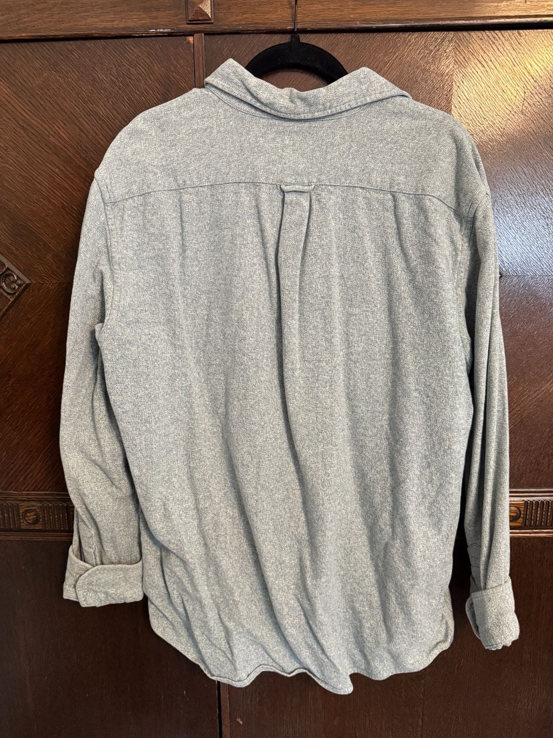 Grayers Heritage Flannel Shirt Blue Speckled XL 4