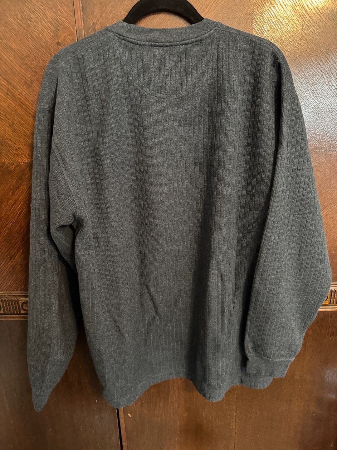 Naturalife Men's Size Large Long Sleeve Ribbed Crewneck Shirt 3