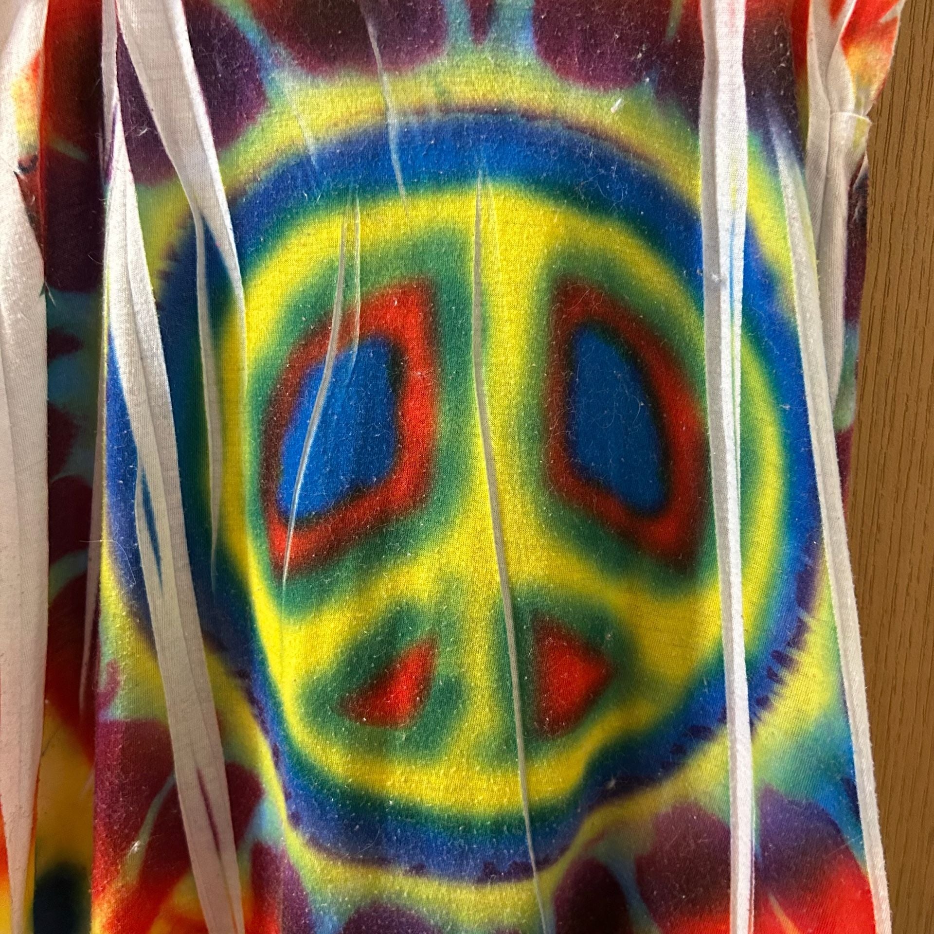 Tattoo Tattoo by Free Spirit Tie Dye Peace Sign Dress Size S 7