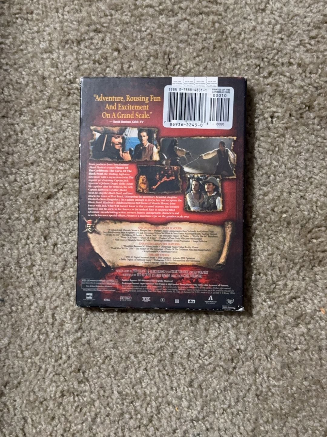 Pirates of the Caribbean: The Curse of the Black Pearl Collector's Edition DVD 2