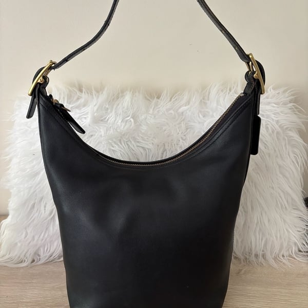 Vintage Coach Legacy 9823 Black Leather