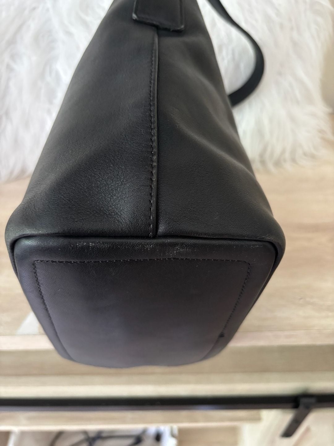 Vintage Coach Legacy 9823 Black Leather 9