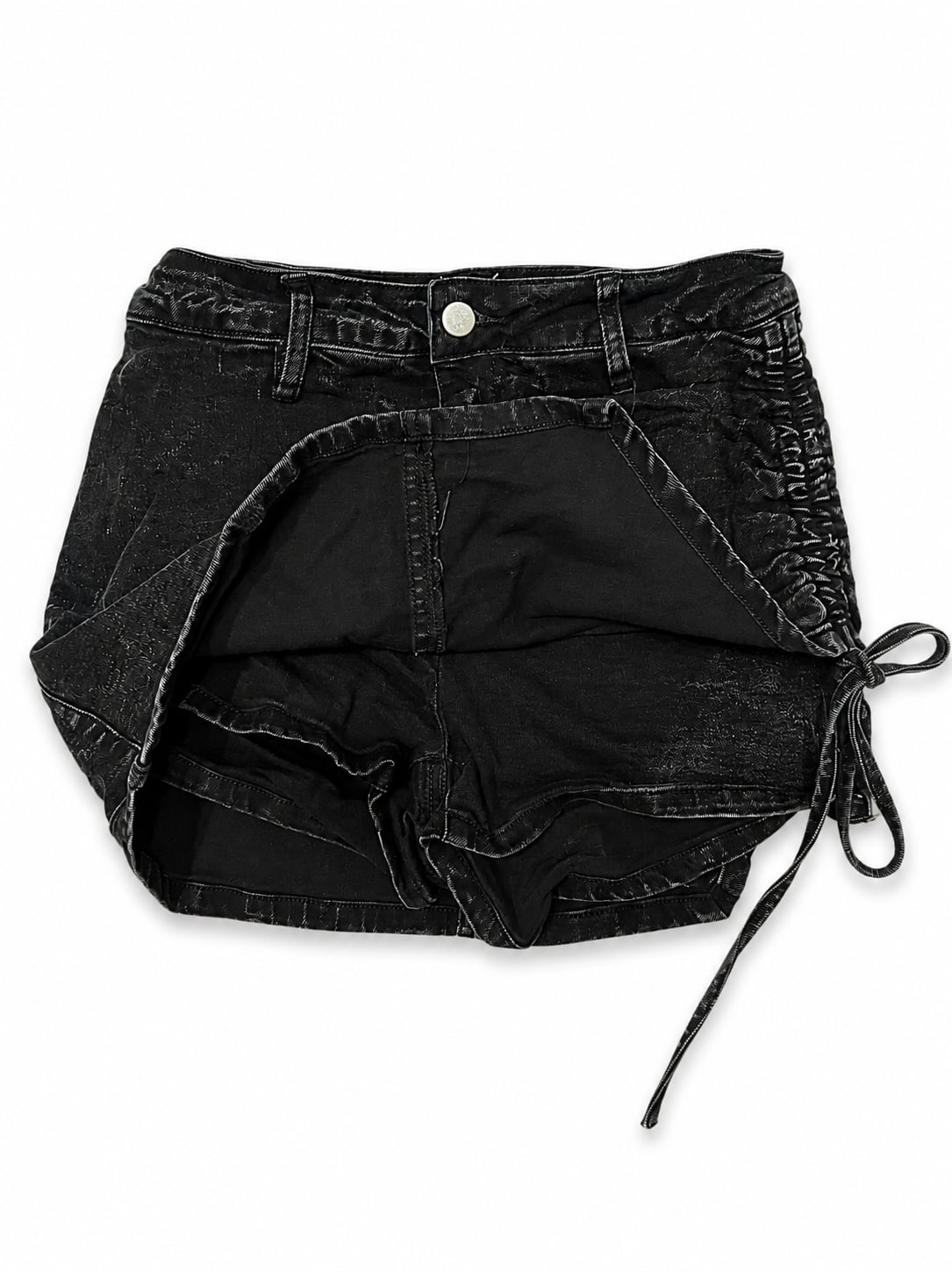 Always Cool Ruched Denim Mini Skort 5