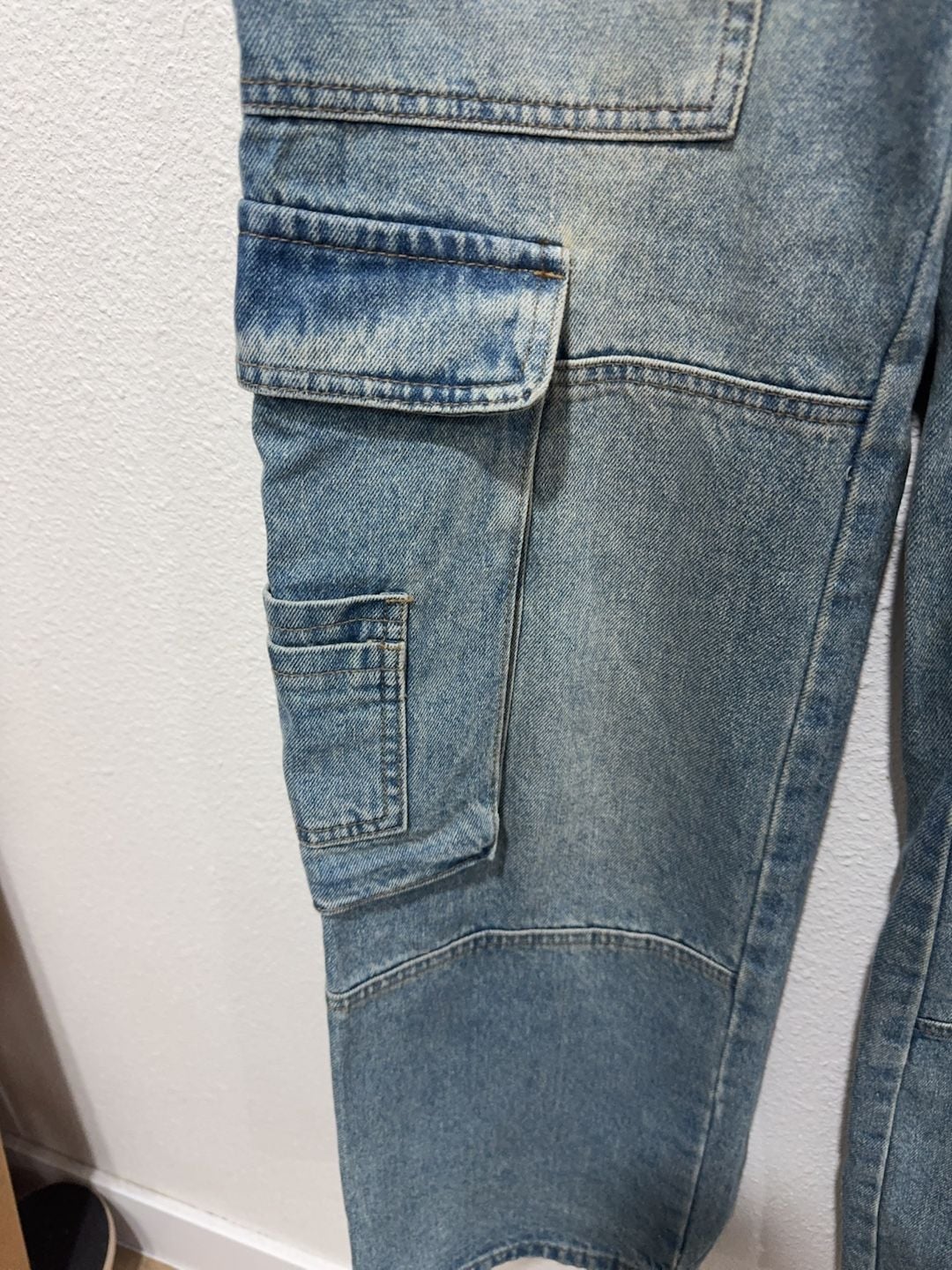 Edikted Cargo Denim Jeans Size XS 27/28 5