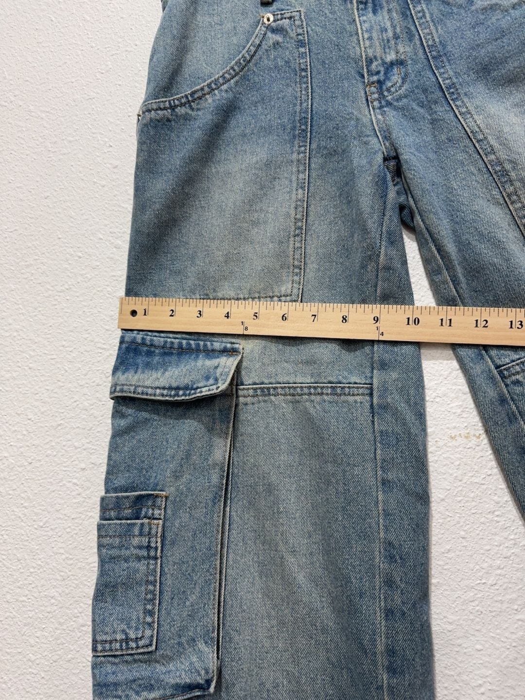 Edikted Cargo Denim Jeans Size XS 27/28 8