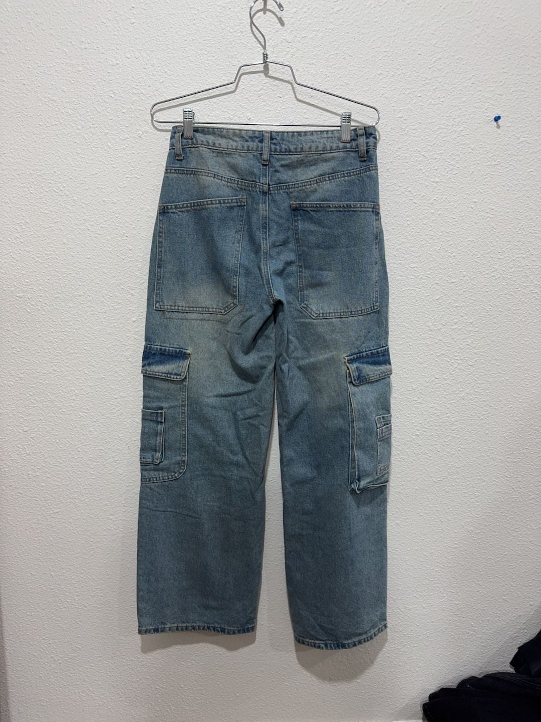 Edikted Cargo Denim Jeans Size XS 27/28 11