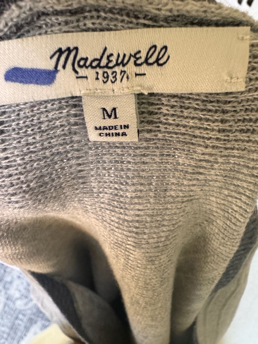 Madewell Women's Size M Colorblock Ribbed Cotton Sweater 4