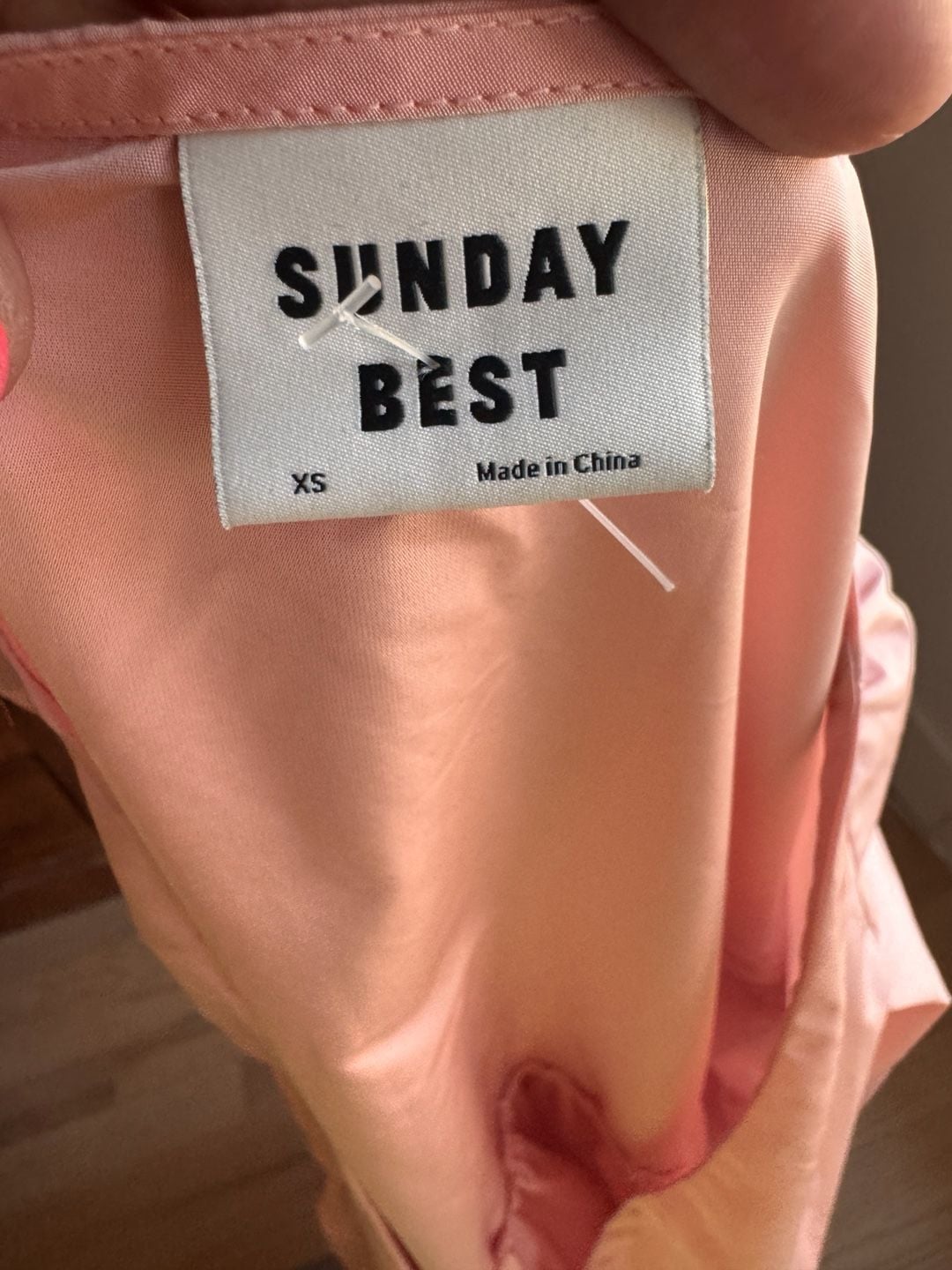 Sunday Best Pink Puff Sleeve Babydoll Mini Dress Size XS 4