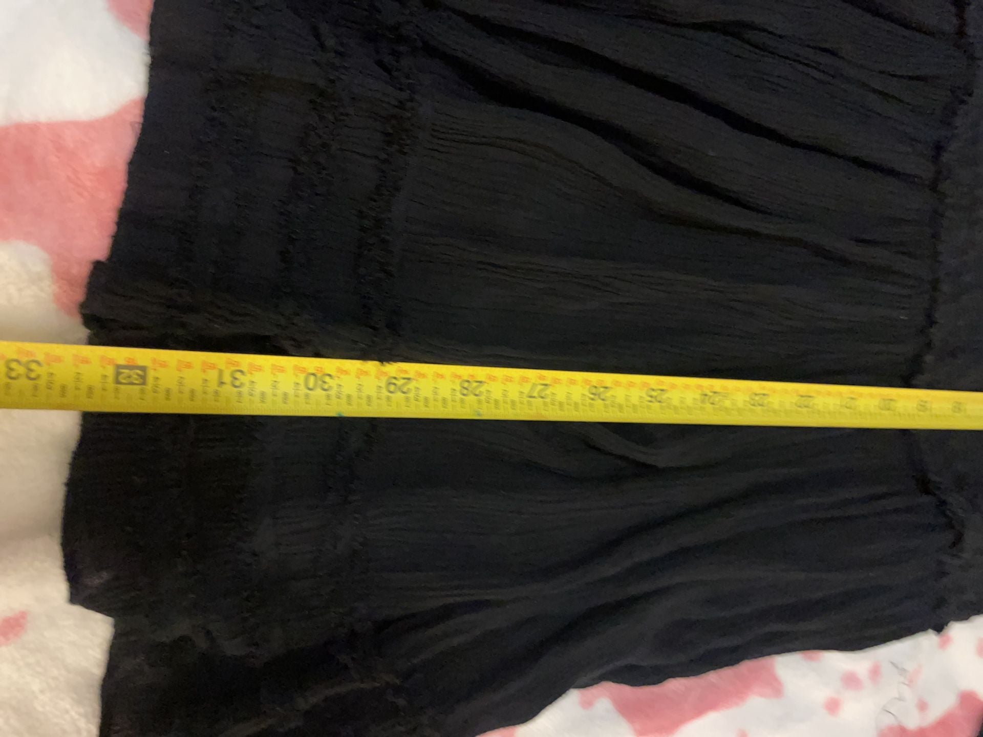 Size S Free People Black Gauze Tunic Top 9