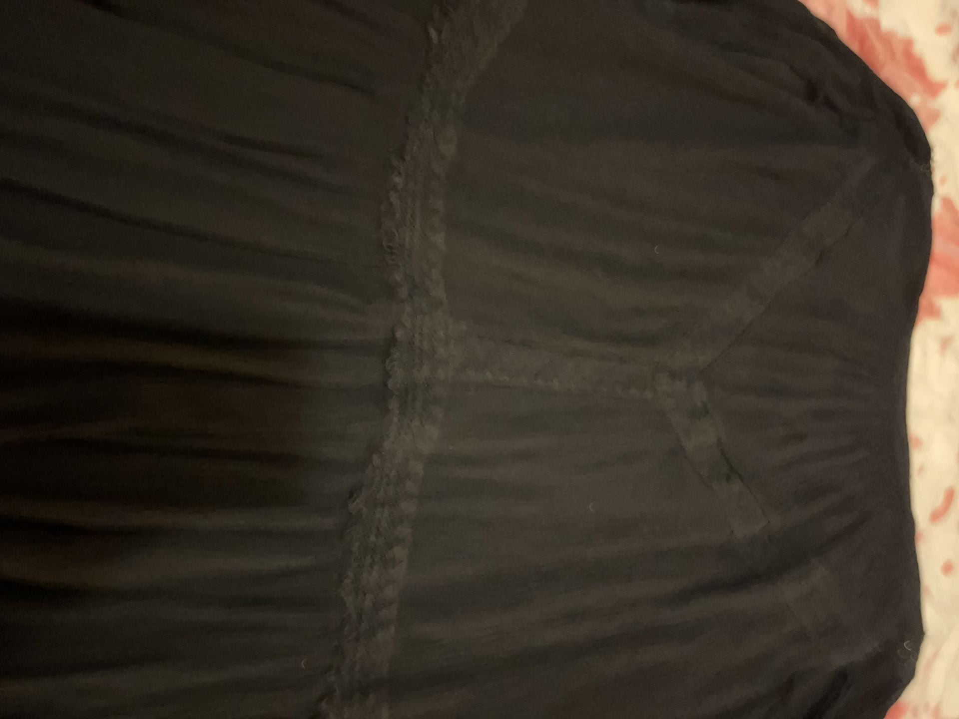Size S Free People Black Gauze Tunic Top 10