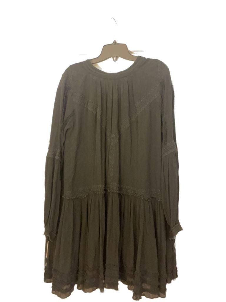 Size S Free People Black Gauze Tunic Top 5