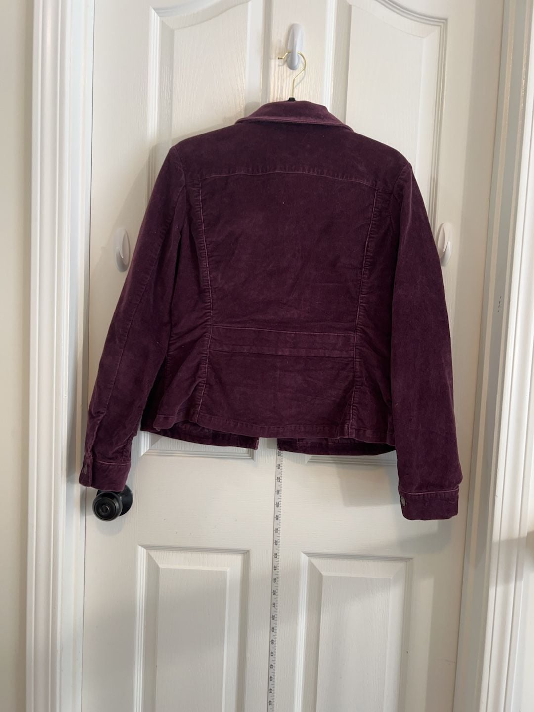 Eddie Bauer Women's Purple Corduroy Button Front Jacket Size Large 6