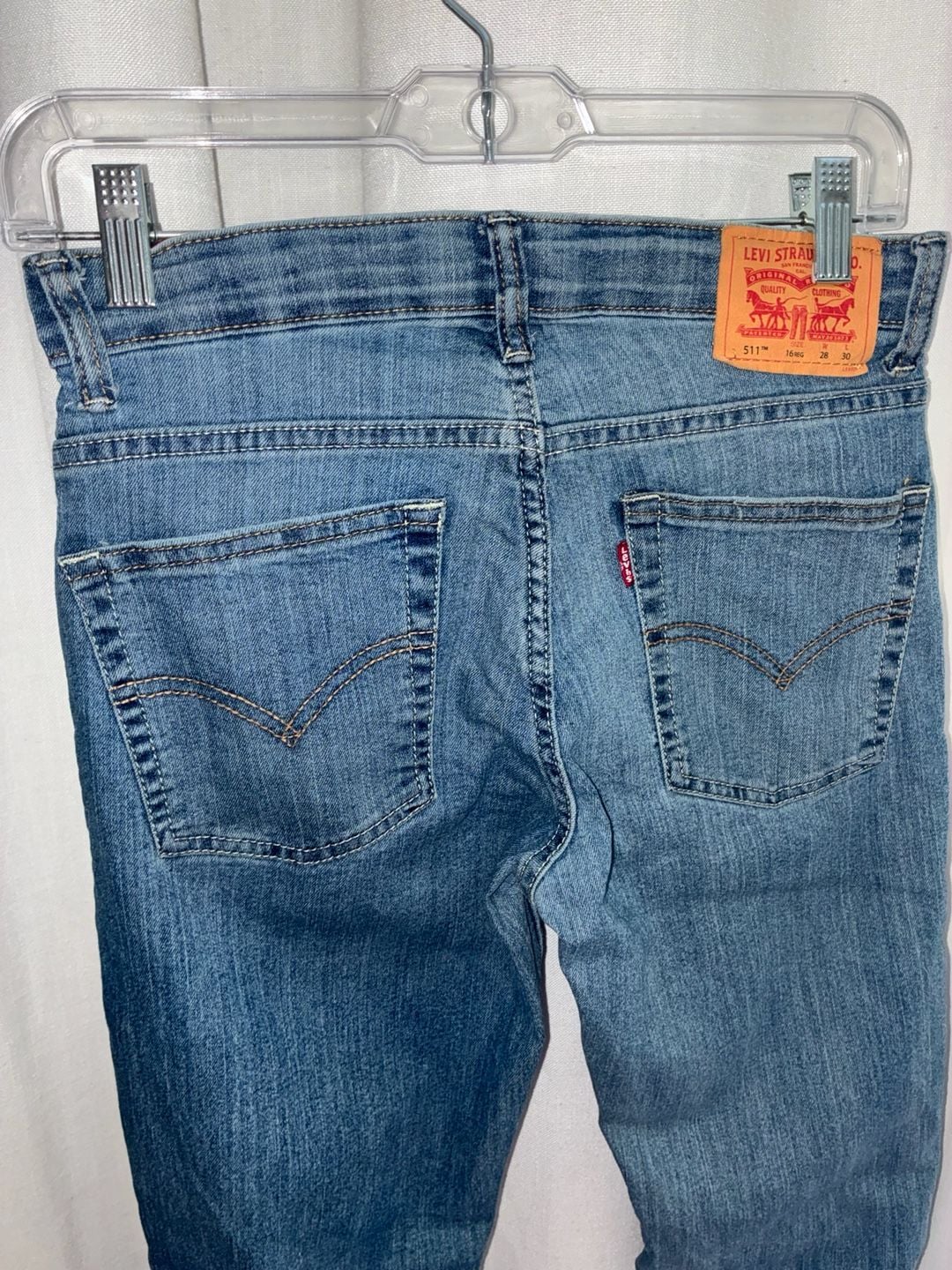 Levi's 511 Slim Fit Jeans Boys Size 16 Reg 28x30 7