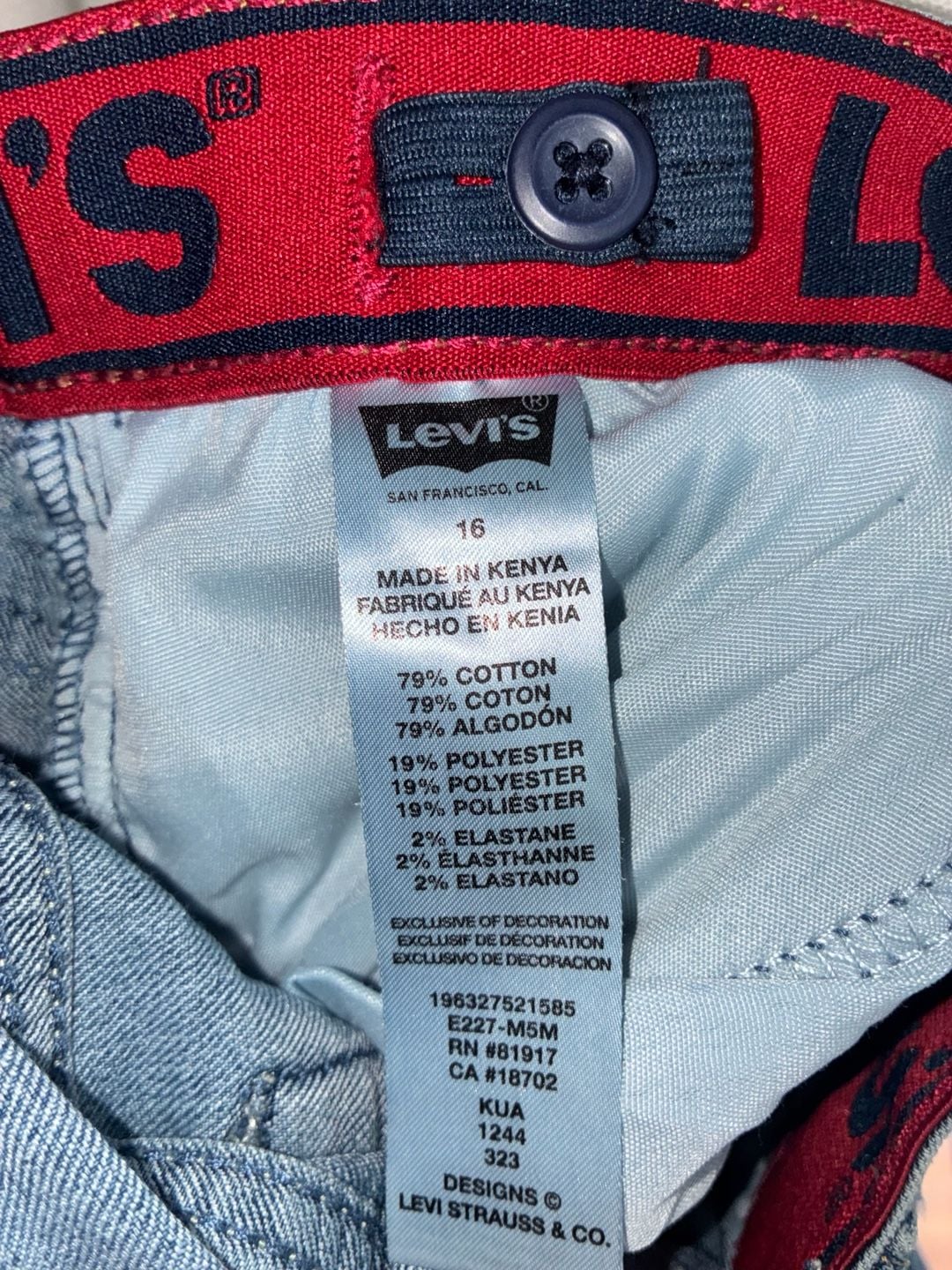Levi's 511 Slim Fit Jeans Boys Size 16 Reg 28x30 8