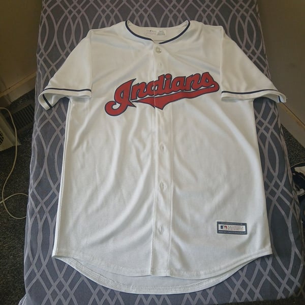 MLB Genuine Merchandise Cleveland Indians Youth Baseball Jersey Size L 14/16