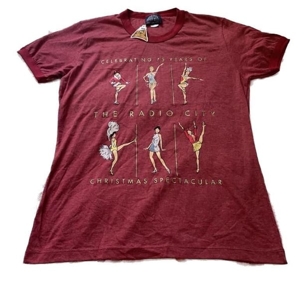 Radio City Music Hall Christmas Spectacular 75th Anniversary T-Shirt Size LG