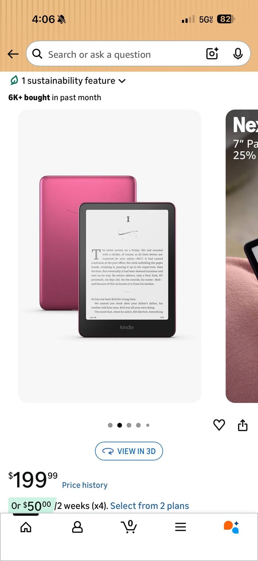 Amazon Kindle (2022 Release) 6-inch E-Reader - Denim 1