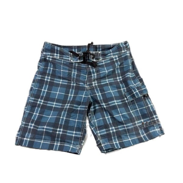 One Star Converse Plaid Cargo Board Shorts Size 34