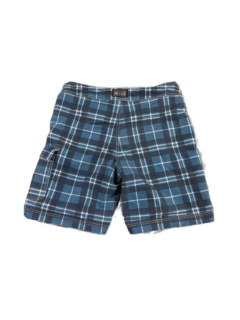 One Star Converse Plaid Cargo Board Shorts Size 34 7
