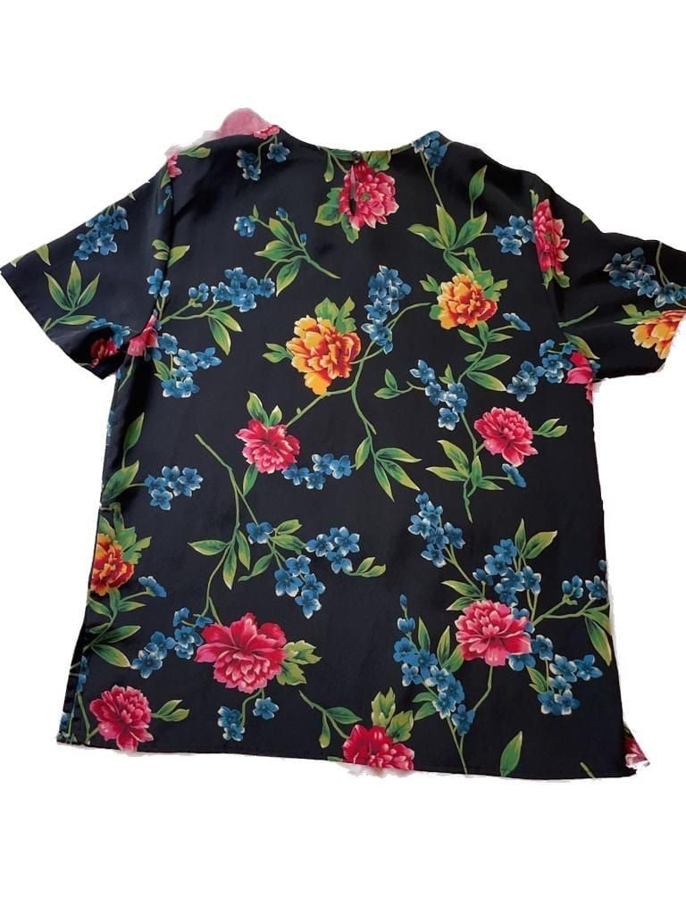 Maggie Sweet Floral Print Blouse Size Medium 7