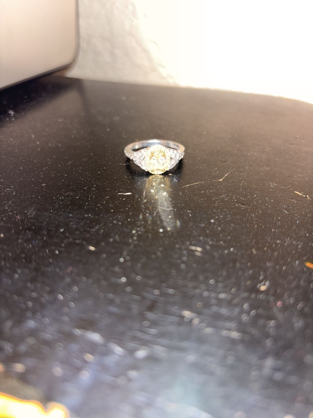 GR Luxe Oval Yellow Stone Engagement Ring 2