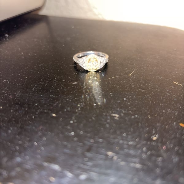 GR Luxe Oval Yellow Stone Engagement Ring