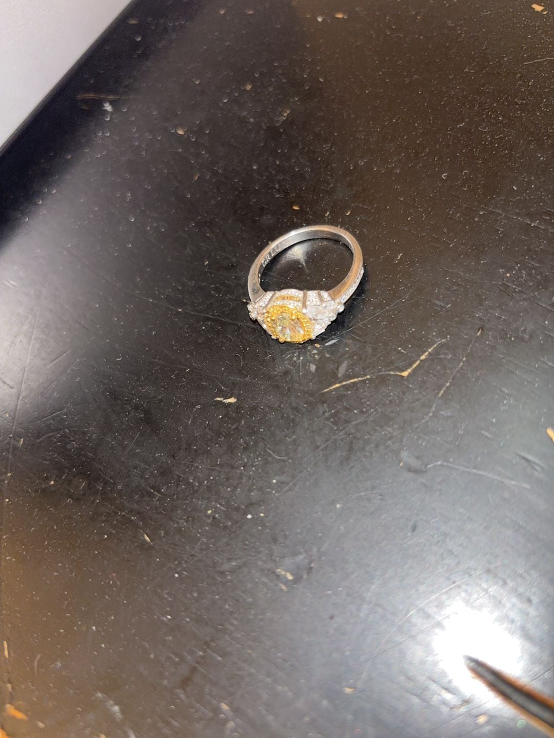 GR Luxe Oval Yellow Stone Engagement Ring 3