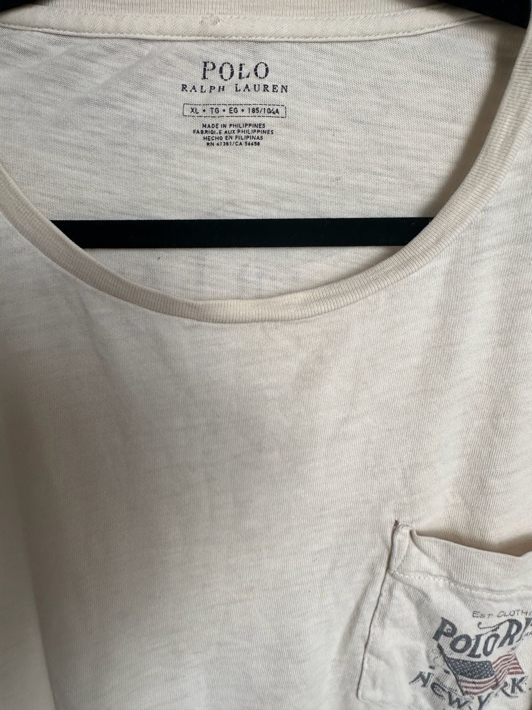 Polo Ralph Lauren Graphic Long Sleeve Pocket T-Shirt XL 3