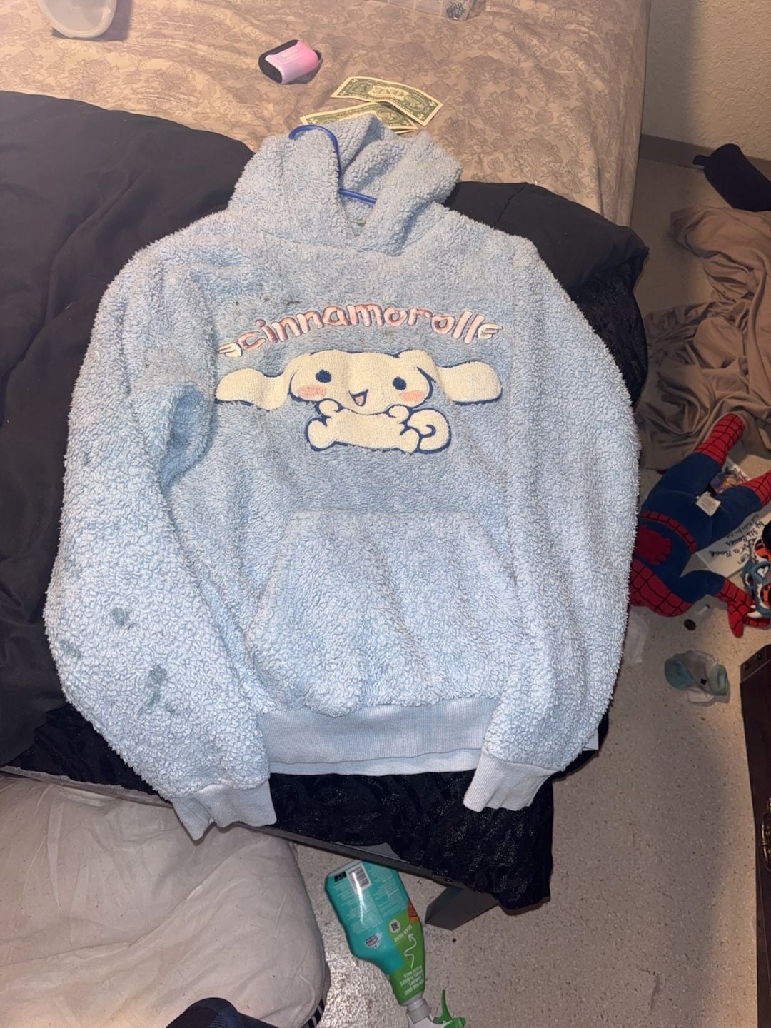 Sanrio Cinnamoroll Blue Sherpa Fleece Hoodie 1
