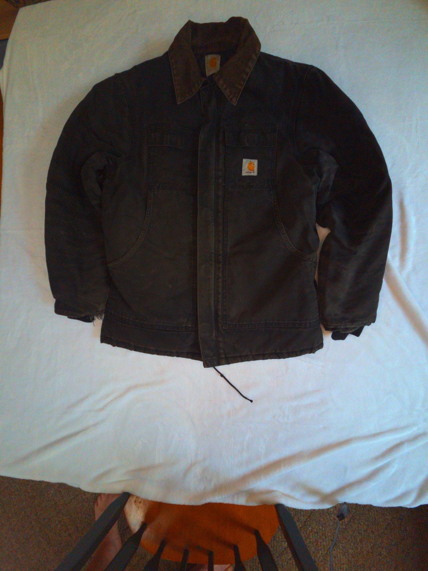 Carhartt Quilted Flannel Lined Duck Active Jacket 1