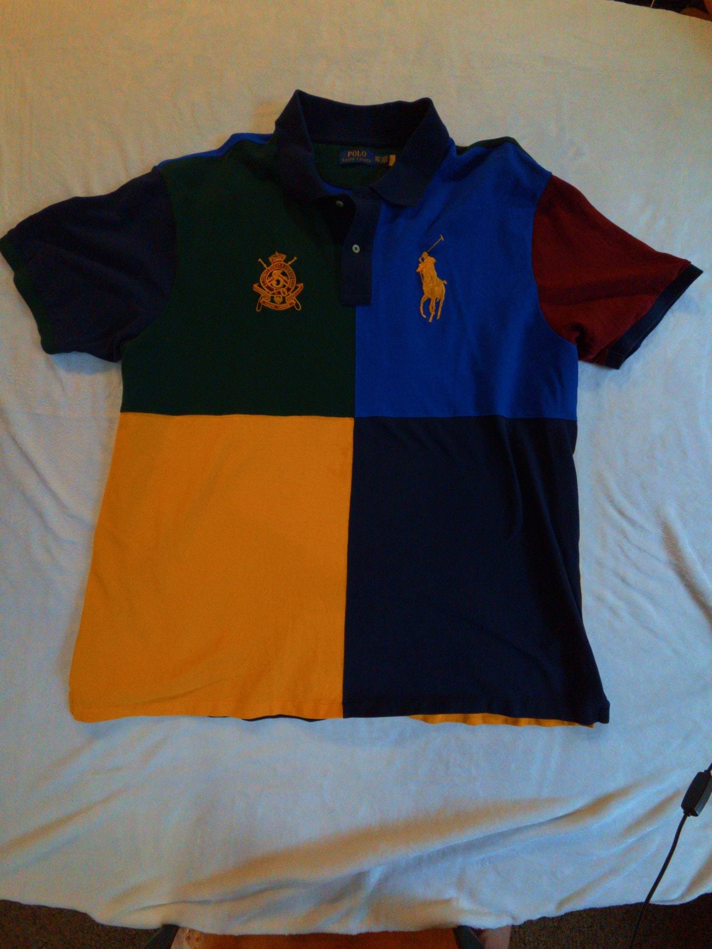 Ralph Lauren Polo RL County Riders & Jockey Club Crest XXL Custom Slim Fit 2