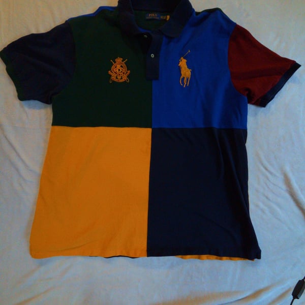Ralph Lauren Polo RL County Riders & Jockey Club Crest XXL Custom Slim Fit