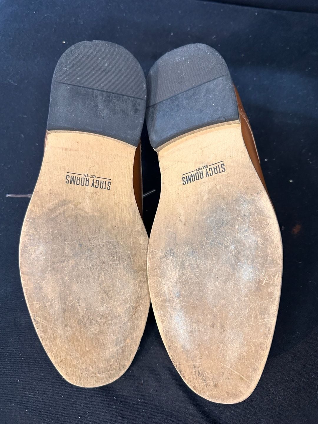 No.18 Stacy Adams Men's Cap Toe Oxford Dress Shoes Tan Size 5M 7
