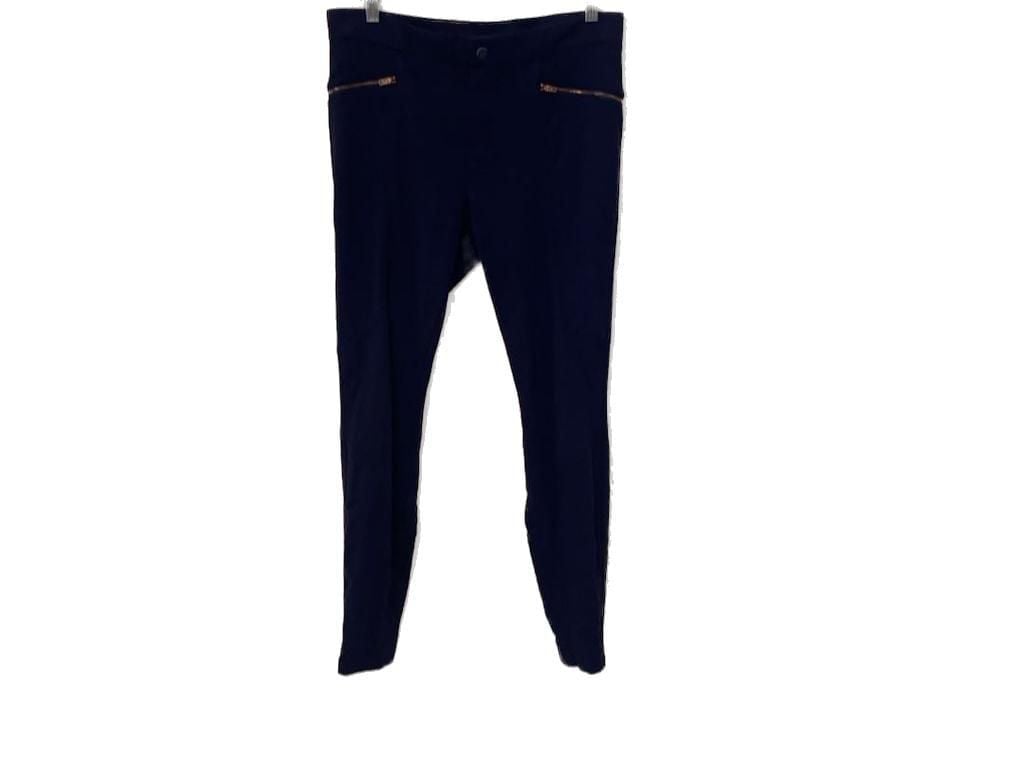 Athleta Size 10 Navy Blue Zip Pocket Skinny Pants 2